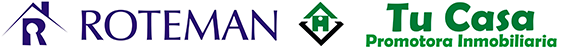 Logotipos de Roteman y Tu Casa Promotora Inmobiliaria