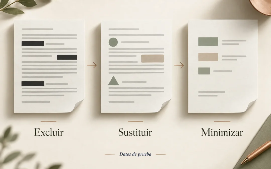 Qué información de clientes conviene excluir de una prueba con IA